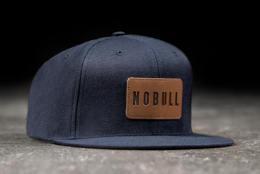 Casquettes NOBULL Bleu Marine - NOBULL Flat-Brim Snapback,France (0284-XIADQ)